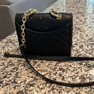 Tory Burch Alexa Mini Leather Crossbody Chain Shoulder Bag